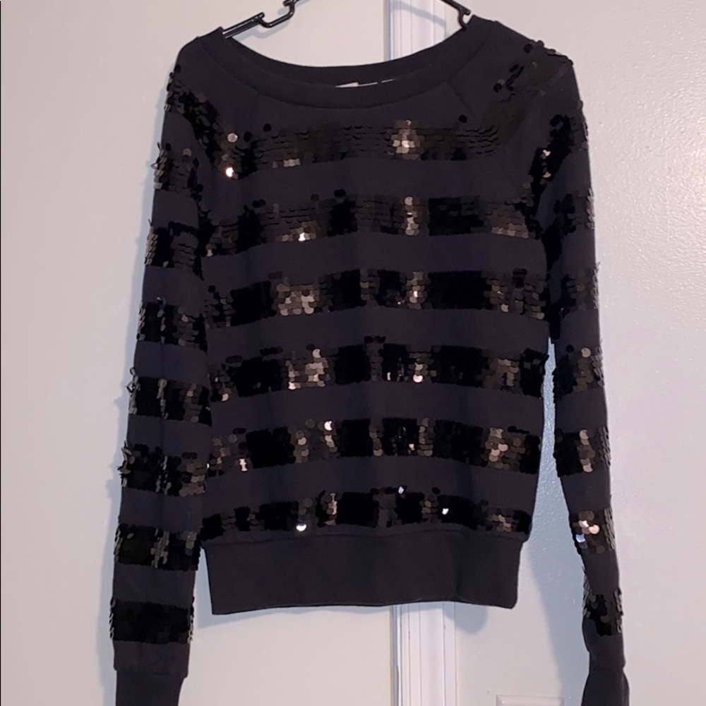 Victoria Secret PINK sequined crew neck sweater